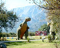Vista del dinosaurio del Parque Recreativo Merlo.